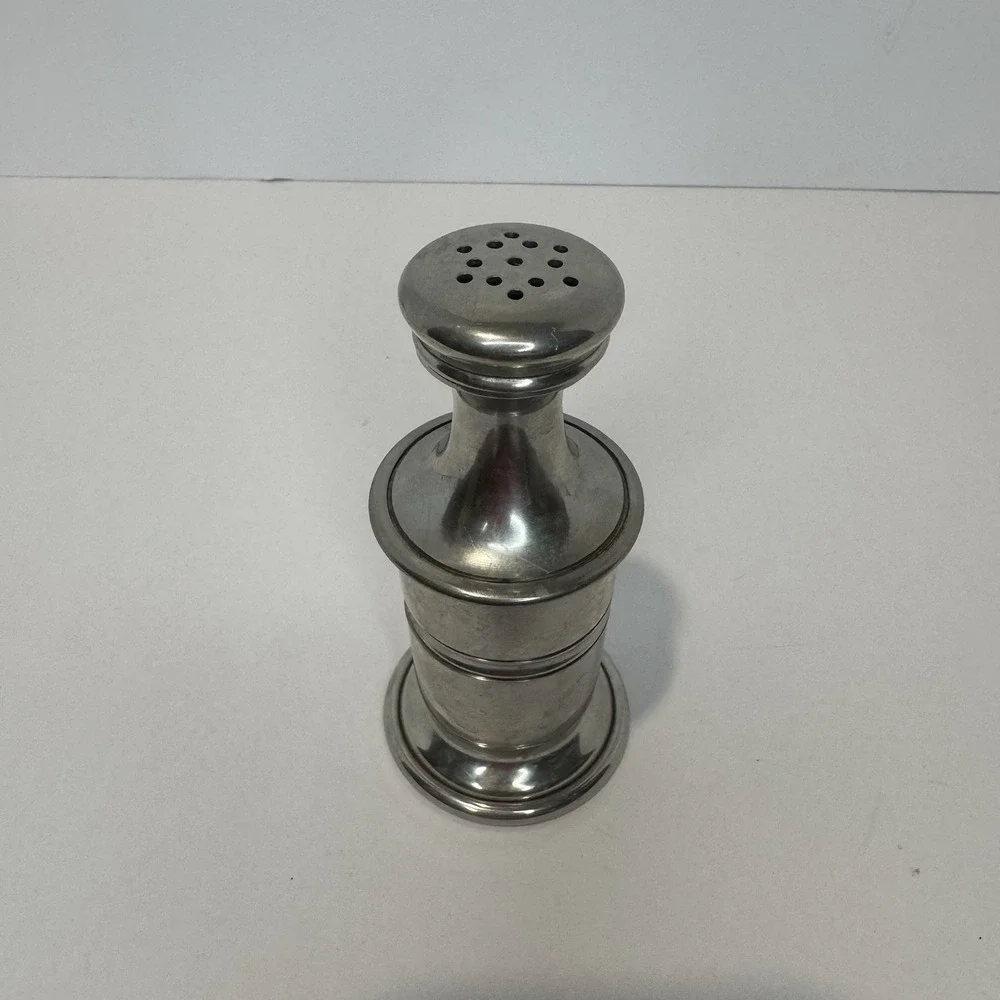 Vintage Shirley Williamsburg Virginia Handmade Pewter Salt Shaker
